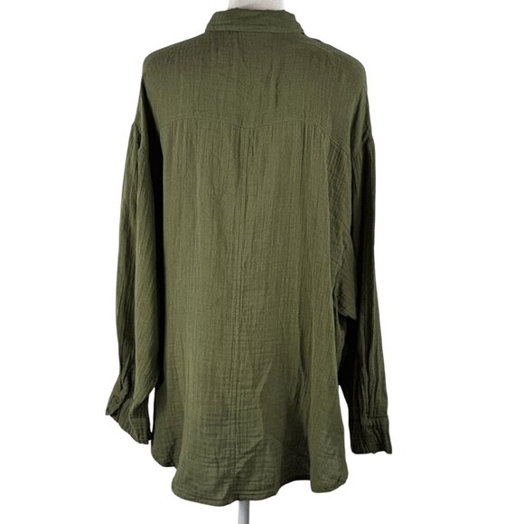 Super Soft! Out From Under Urban Outfitters Button Down Shirt Size Medium - Picture 3 of 12